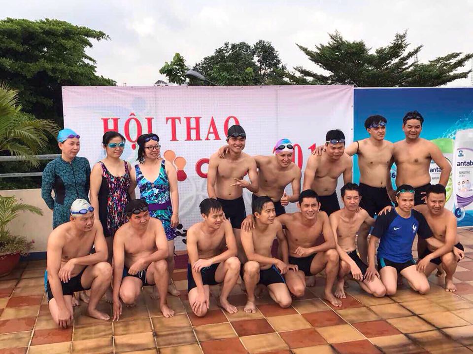 CLB TDTT Rạch Miễu tổ chức giải bơi Hội Thao nhân viên của Trung Tâm dịch vụ phân tích thí nghiệm TP. HCM năm 2017