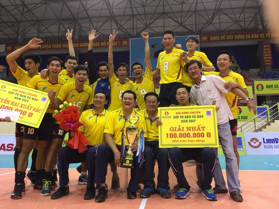 Đội nam TP. HCM lần thứ 2 vô địch giải Bóng chuyền cúp PV Đạm Cà Mau