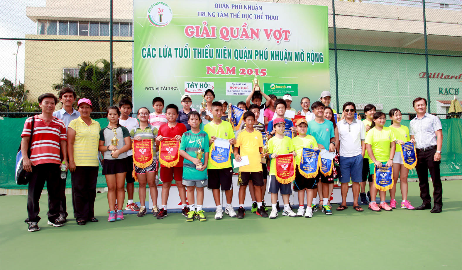 Giải quần vợt Thanh thiếu niên quận Phú Nhuận mở rộng năm 2015