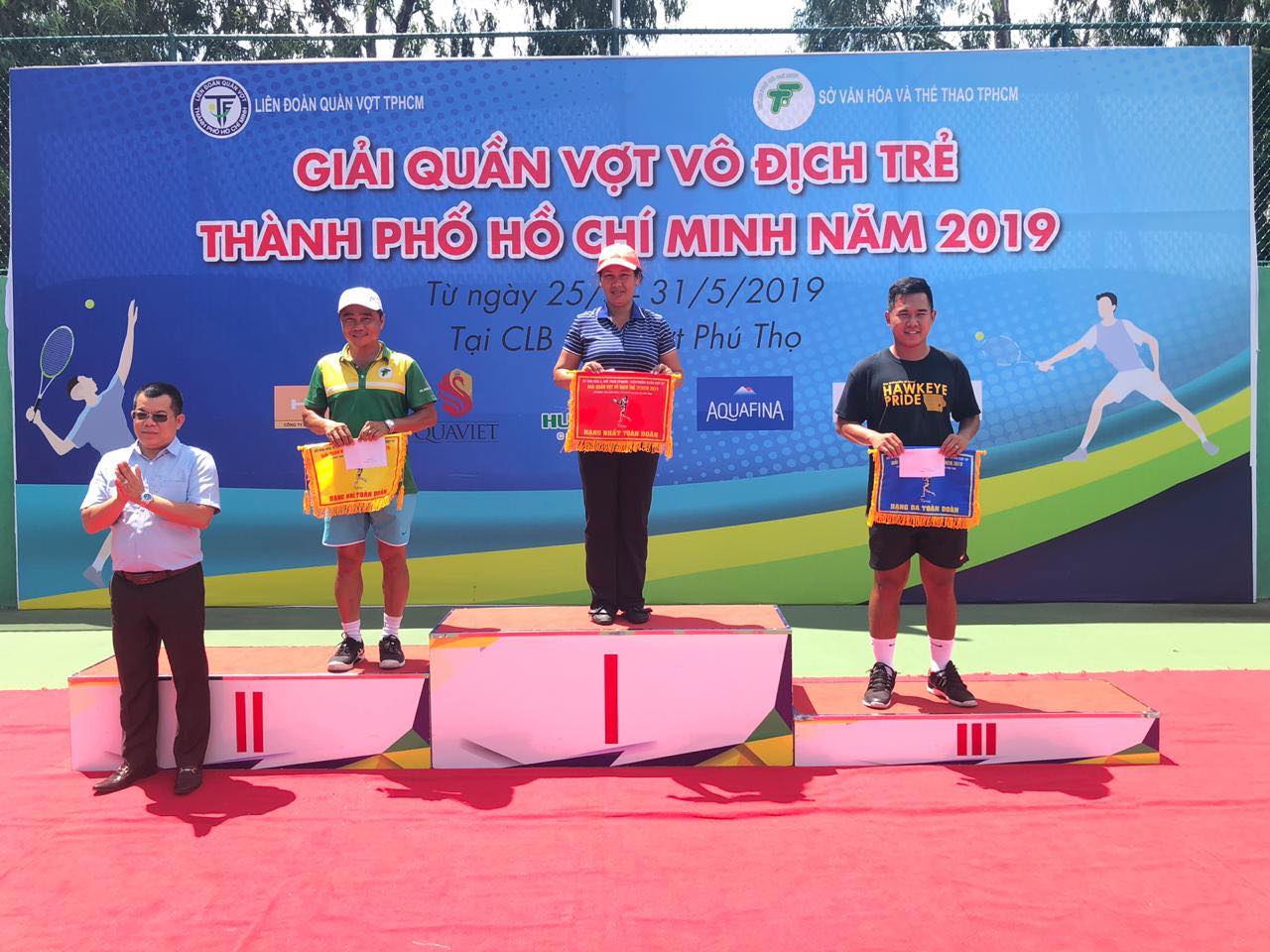 Quận Phú Nhuận nhất toàn đoàn Giải quần vợt vô địch trẻ TP.HCM năm 2019